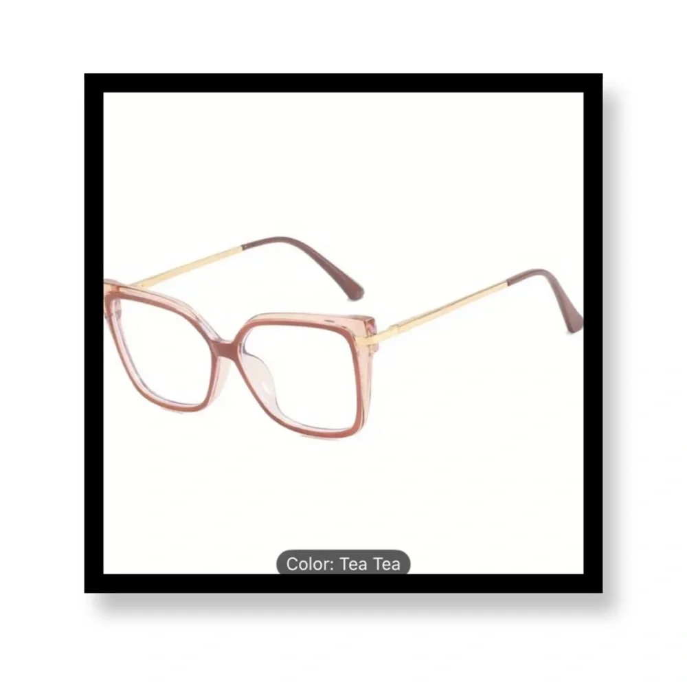 New-Stylish Fashion Flat Frame Retro Women's Glasses